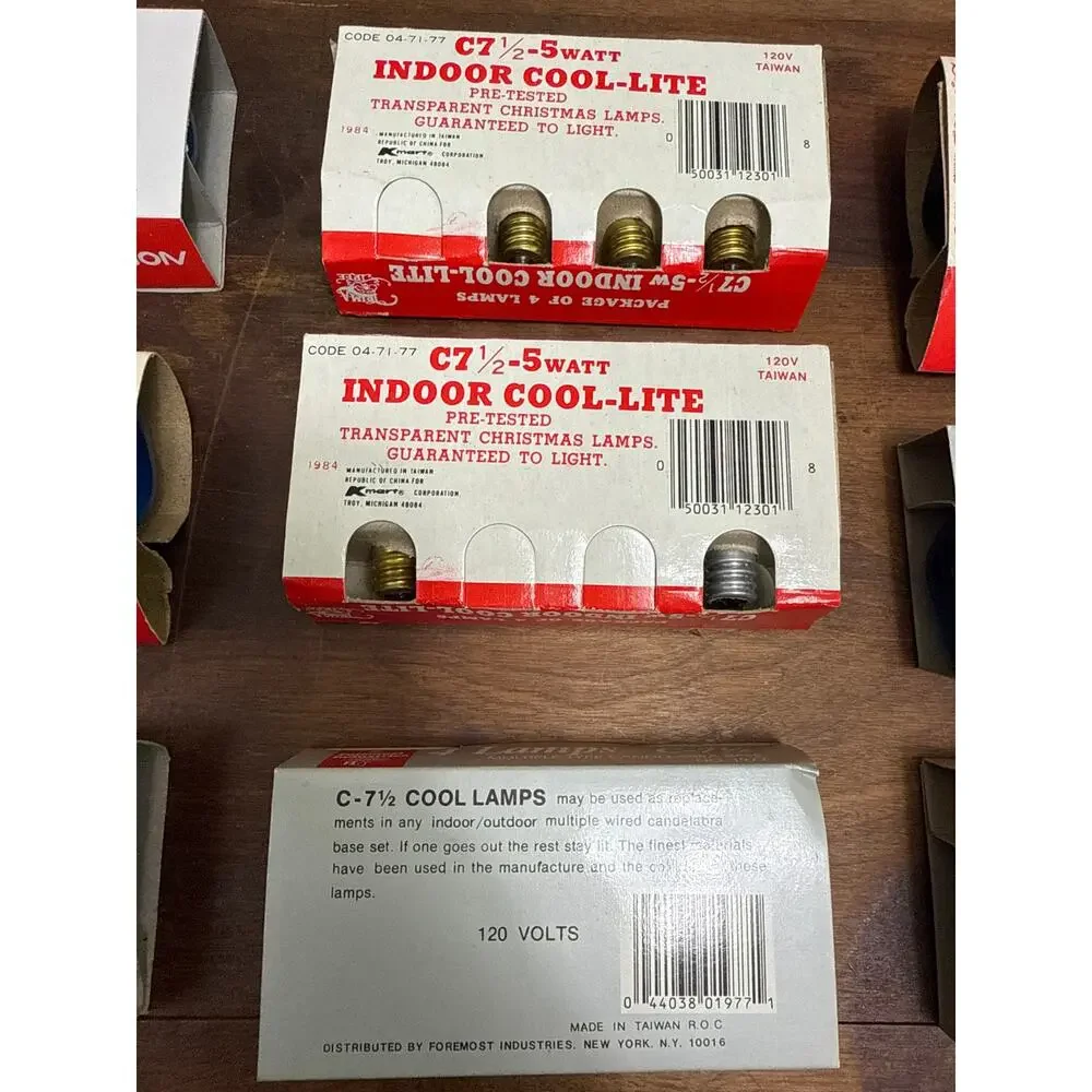 Noma / Liberty Bell / Trim-A-Tree Vintage NOS C-71/2 Christmas Replacement Bulbs